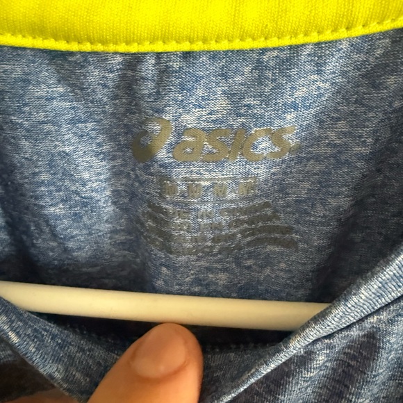 Asics Heather Blue and Charcoal workout Tee - Picture 2 of 3
